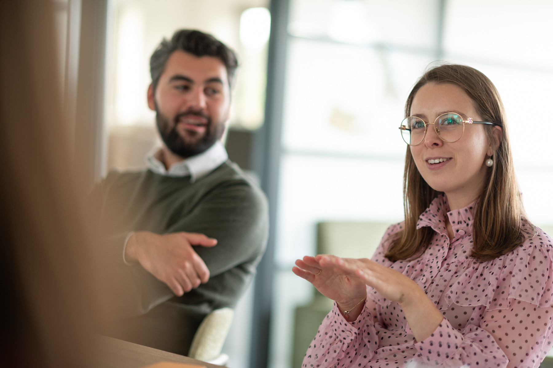 Collega's in gesprek