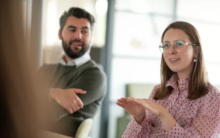 Collega's in gesprek