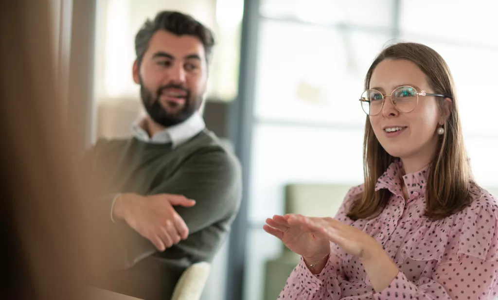 Collega's in gesprek