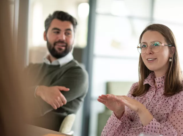 Collega's in gesprek